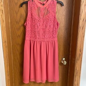 Cute Lacy Pink Dress